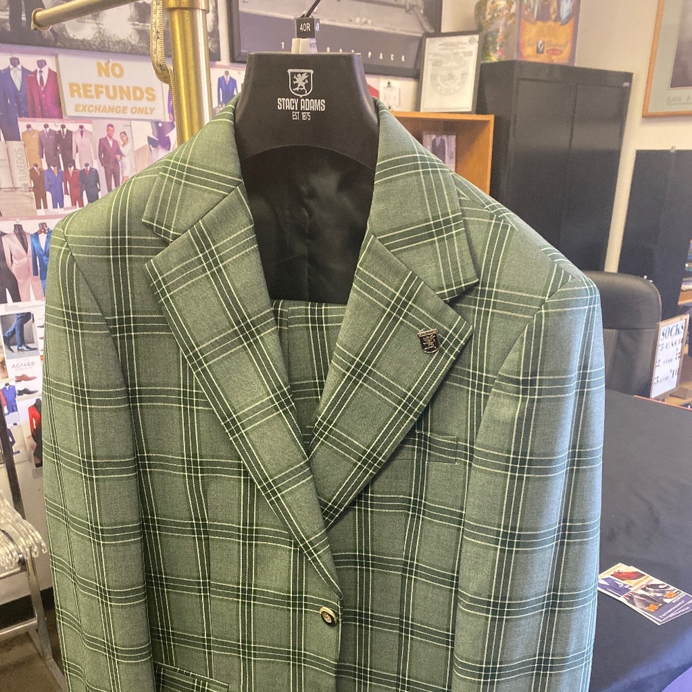 Stacy Adams 3 piece Plaid